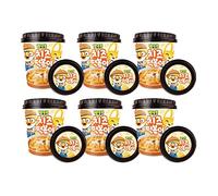 Pororo Instant Cup Topokki Korean Rice Cake Cheese Flavour 110g (Pack of 6)