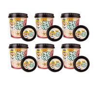 Pororo Instant Cup Topokki Korean Rice Cake Creamy Flavour 115g (Pack of 6)
