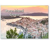 Poros Island, Greece, Fridge Magnet