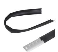 Porotmotor Full Coverage L-Track Cover Strip (Rounded), 39.3inch (100cm) L-Track Filler Strip Press-In Rubber Track Cover Strip L-Track Floor Anchorages