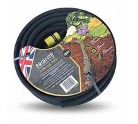Porous Pipe Soaker Hose Garden Irrigation Pipe 15m | 80% Water Saving | Tap Adaptor Included | Bury or Lay Flat | Trimmable Length | Easy Install | Made from Recycled Rubber