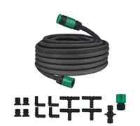 Porous Watering Hose for Gardens - 3-in-1 Drip/Soak/Sprinkle Irrigation,Efficient Garden Irrigation System for Lawns, Flower Beds, Patio Plants (30M)
