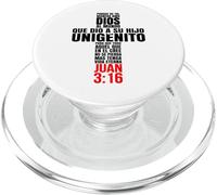 Porque de tal manera amo Dios - Mensajes Biblicos Cristianos PopSockets PopGrip for MagSafe