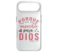Porque para Dios no hay nada imposible, Faith Cross Quotes Case for iPhone Air