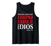 Porque para Dios no hay nada Imposible, Versículos bíblicos Tank Top
