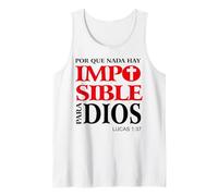 Porque para Dios no hay nada Imposible, Versículos bíblicos Tank Top