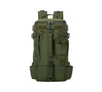 PORRASSO 20L Tactical Rucksack Hiking Travel Outdoor Waterproof Men Women | Camping Backpack Commuting Daypack Convertible Shoulder Straps Breathable Mesh Back Durable Oxford Fabric,Army Green