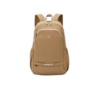 PORRASSO 25L Foldable Backpack Lightweight Water Resistant Rucksack Nylon Casual Daypack with Wet-Dry Separation Pocket for Travel Hiking Daily Use Khaki