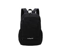 PORRASSO 25L Foldable Backpack Lightweight Water Resistant Rucksack Nylon Casual Daypack with Wet-Dry Separation Pocket for Travel Hiking Daily Use Black