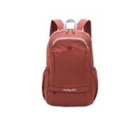 PORRASSO 25L Foldable Backpack Lightweight Water Resistant Rucksack Nylon Casual Daypack with Wet-Dry Separation Pocket for Travel Hiking Daily Use Brown