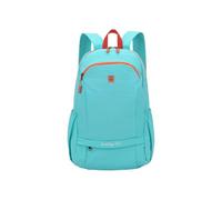 PORRASSO 25L Foldable Backpack Lightweight Water Resistant Rucksack Nylon Casual Daypack with Wet-Dry Separation Pocket for Travel Hiking Daily Use Lake Blue