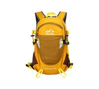 PORRASSO 25L Hiking Backpack with Removable Back Panel Outdoor Daypack with Rain Cover Breathable Reflective Rucksack for Camping Travel Yellow