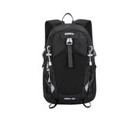 PORRASSO 30L Hiking Backpack Water Resistant Outdoor Daypack Lightweight Rucksack with Reflective Strips Multi Pocket Travel Backpack for Mountaineering Camping Daily Use Black