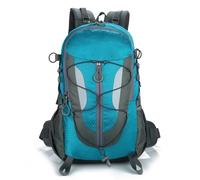 PORRASSO 30L Hiking Backpack Waterproof Rucksack Trekking Daypack Durable Backpack for Women Men Camping Climbing Travel Outdoor Sports Blue