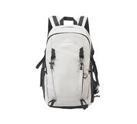 PORRASSO 30L Hiking Backpack with Hydration Compartment Water Resistant Outdoor Daypack with Breathable Back System Rucksack for Camping Travel Daily Use Light Grey