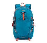 PORRASSO 35L Hiking Backpack Waterproof Rucksack Large Lightweight Daypack with Reflective Strip Durable Nylon Backpack for Women Men Camping Climbing Travel Outdoor Sports Blue