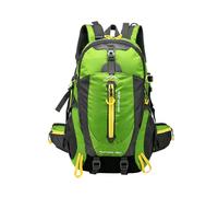 PORRASSO 40L Hiking Backpack Breathable Daypack Water Resistant Outdoor Rucksack Nylon Durable Backpack for Camping Travel Green