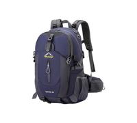 PORRASSO 40L Hiking Backpack Breathable Daypack with Ergonomic Pressure Relief System Water Resistant Outdoor Rucksack for Camping Travel Dark Blue