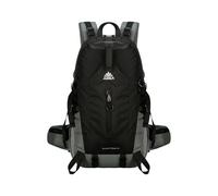 PORRASSO 40L Hiking Backpack Waterproof Rucksack Large Lightweight Camping Daypack Durable Nylon Backpack for Women Men Travel Outdoor Sports Black