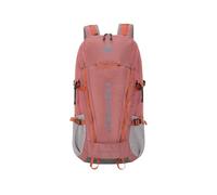 PORRASSO 45L Outdoor Backpack Waterproof Daypack Durable Rucksack Hiking Backpack with Rain Cover for Travel Trekking Camping Climbing Light Red