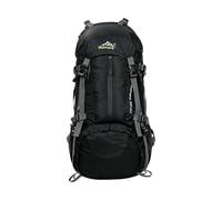 PORRASSO 50L Hiking Backpack Waterproof Daypack Large Nylon Camping Rucksack Multi Compartment Travel Backpack Black