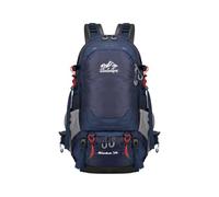 PORRASSO 50L Hiking Backpack with Removable Back Panel Large Outdoor Daypack with Rain Cover Breathable Rucksack for Camping Travel Navy Blue
