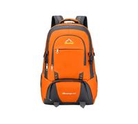 PORRASSO 60L Hiking Backpack Large Camping Rucksack with Breathable Back System Water Resistant Outdoor Travel Backpack for Women Men Climbing Sports Orange