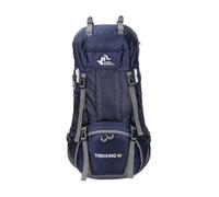 PORRASSO 60L Hiking Backpack Waterproof Daypack Large Rucksack with Rain Cover Backpack for Women Men Travel Trekking Camping Climbing Outdoor Sports Navy Blue
