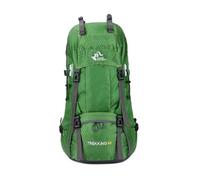 PORRASSO 60L Hiking Backpack Waterproof Daypack Large Rucksack with Rain Cover Backpack for Women Men Travel Trekking Camping Climbing Outdoor Sports Green