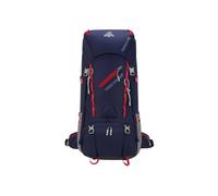 PORRASSO 65L Outdoor Backpack Waterproof Daypack Durable Rucksack Hiking Backpack with Rain Cover for Women Men Travel Trekking Camping Climbing Navy Blue