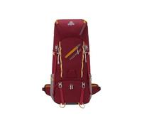 PORRASSO 65L Outdoor Backpack Waterproof Daypack Durable Rucksack Hiking Backpack with Rain Cover for Women Men Travel Trekking Camping Climbing Red