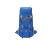 PORRASSO 65L Outdoor Backpack Waterproof Daypack Durable Rucksack Hiking Backpack with Rain Cover for Women Men Travel Trekking Camping Climbing Blue