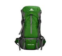 PORRASSO 70L Hiking Backpack Durable Waterproof Camping Rucksack with Rain Cover Multi External Hanging Straps Large Capacity Travel Backpack Grass Green