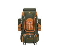 PORRASSO 70L Hiking Backpack with Rain Cover Large Capacity Camping Backpack with Hydration Compartment Breathable Travel Rucksack for Outdoor Adventures Army Green