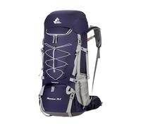PORRASSO 75L Hiking Backpack Large Rucksack Durable Daypack Backpack with Rain Cover for Women Men Travel Trekking Camping Climbing Outdoor Sports Purple