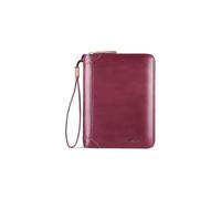PORRASSO Card Bag Cowhide Wallet Men Coin Purse RFID Blocking Card Case Portable Card Holder Coin Bag Pouch with 12/20/30/45 Card Slots Purple C