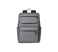 PORRASSO Casual Backpack Water-Resistant Laptop Backpack Men Rucksack Practical Daypack for Work Travel Daily Use Grey