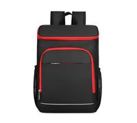 PORRASSO Cooler Backpack Insulated Lunch Bag 25L Leakproof Daypack Large Capacity Waterproof Picnic Backpack for Outdoor Travels Camping Beach BBQ Hiking Black Red