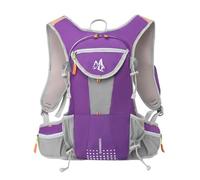 PORRASSO Cycling Hiking Backpack Water-Resistant Outdoor Daypack Breathable Comfortable Backpack for Men Women Biking Hiking Running Purple