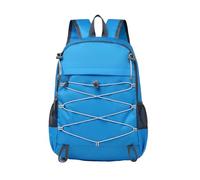 PORRASSO Foldable Backpack Hiking Daypack Large Waterproof Rucksack Lightweight Women Men Backpack for Camping Travel Outdoor Sports Light Blue