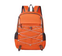 PORRASSO Foldable Backpack Hiking Daypack Large Waterproof Rucksack Lightweight Women Men Backpack for Camping Travel Outdoor Sports Orange