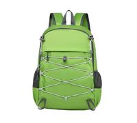 PORRASSO Foldable Backpack Hiking Daypack Large Waterproof Rucksack Lightweight Women Men Backpack for Camping Travel Outdoor Sports Light Green