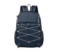 PORRASSO Foldable Backpack Hiking Daypack Large Waterproof Rucksack Lightweight Women Men Backpack for Camping Travel Outdoor Sports Dark Blue