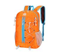 PORRASSO Foldable Backpack Hiking Daypack Waterproof Rucksack Lightweight Backpack with Reflective Design for Women Men Camping Travel Outdoor Sports Orange A