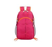 PORRASSO Foldable Backpack Hiking Daypack Waterproof Rucksack Lightweight Women Men Backpack for Camping Travel Outdoor Daily Use Rose Red