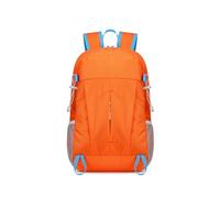PORRASSO Foldable Backpack Hiking Daypack Waterproof Rucksack Lightweight Women Men Backpack for Camping Travel Outdoor Sports Orange