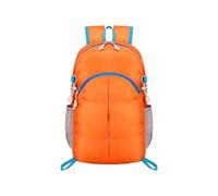 PORRASSO Foldable Backpack Hiking Daypack Waterproof Rucksack Lightweight Women Men Backpack for Camping Travel Outdoor Daily Use Orange
