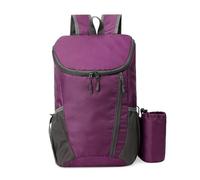PORRASSO Foldable Backpack Lightweight Daypack 20 L Waterproof Rucksack Hiking Backpack for Women Men Camping Cycling Outdoor Sports Purple