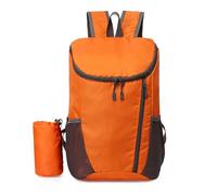 PORRASSO Foldable Backpack Lightweight Daypack 20 L Waterproof Rucksack Hiking Backpack for Women Men Camping Cycling Outdoor Sports Orange