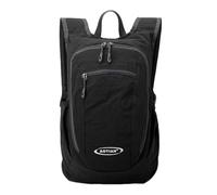 PORRASSO Foldable Backpack Waterproof Daypack Lightweight Rucksack Backpack for Women Men Travel Daily Use Black